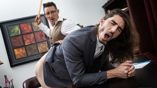 Men.Com - Long-haired student Damien Kyle dommed by professor Jax Thirio