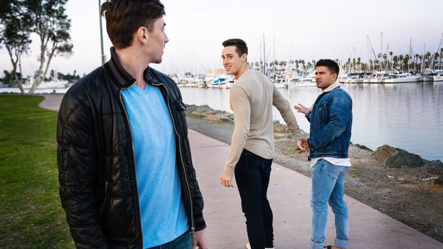 Men.Com - Three-way hard anal with Vadim Black, Jack Hunter, Steven Lee