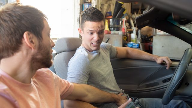 Reality Dudes - Repair store public anal with Max Adonis and Nic Sahara