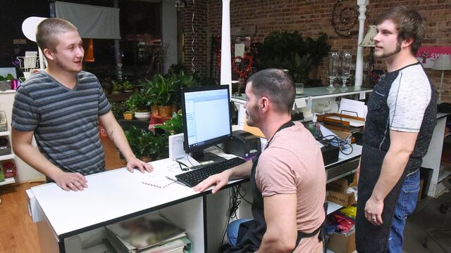 Reality Dudes - Flower shop 3some with Brent Walker, Brogan Reed, and Justin Dickson
