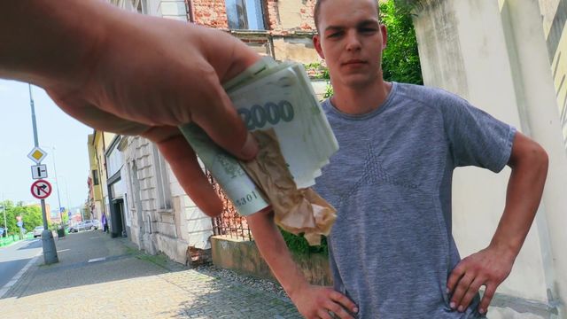 Bigstr - Young boy rides hard cock on the bathroom floor