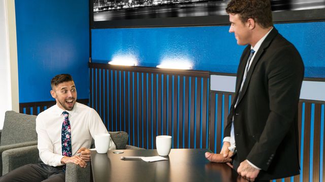 Men.Com - Hunky TV show host JJ Knight fucks Shane Jackson