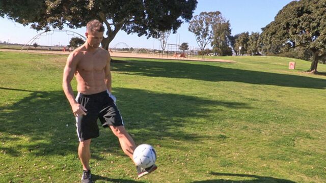 Sean Cody - Chiseled hottie stroking his meaty cock while on camera