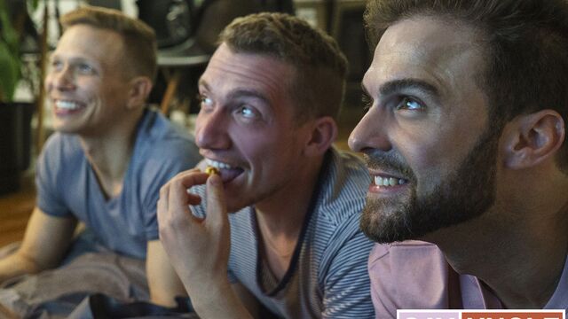 Say Uncle - Movie night fuck with Gabriel Clark, William Moore, Ethan Chase