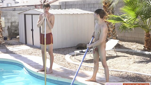 Brother Crush - Poolside anal fuck with Jack Bailey and Daniel Hausser