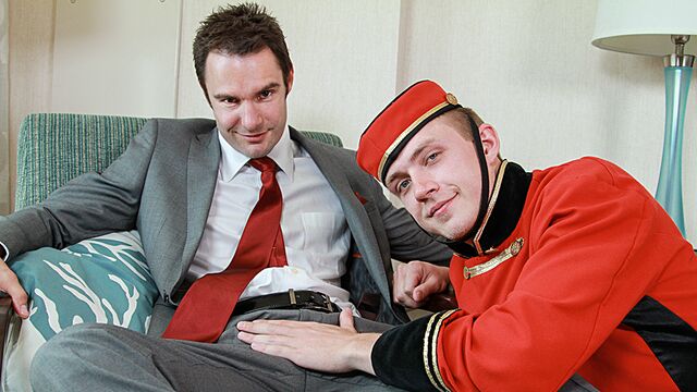 Bromo - Hotel room gay anal with Zane Anders and Brenner Bolton