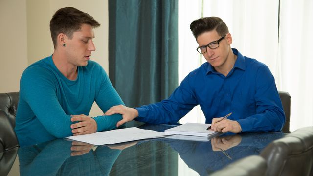 Nextdoor Raw - Rent talk and real hardcore anal with Paul Canon and Dalton Riley