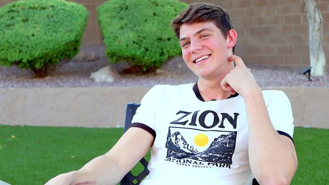 Gay Hoopla - Austin Martin works out and gives a great interview too