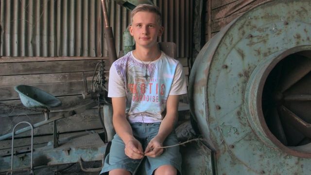 Bigstr - Abandoned farm fuckery with a blonde twink 18-year-old