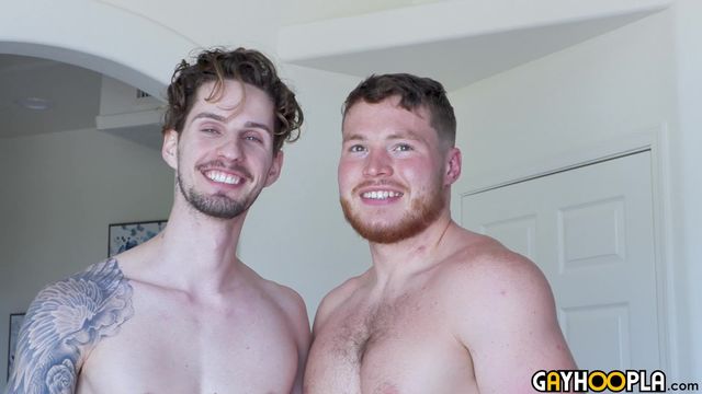 Gay Hoopla - Cheery hotties Canelo Ment and Milo Dawson discussing their gay video