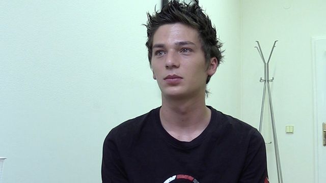 Bigstr - Cutie with a curved cock gets fucked during an audition