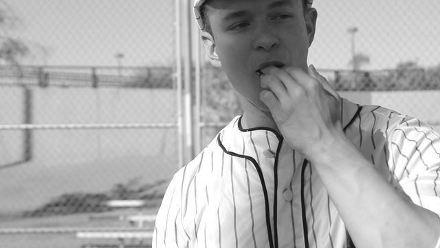 Gay Hoopla - Muscular baseball player Daniel Carter jerking off