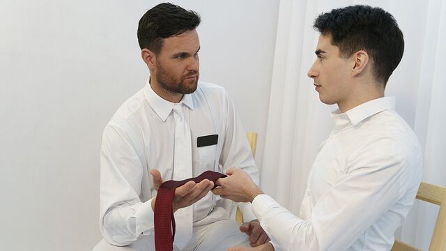 Missionary Boys - Handjob domination with Beau Reed and Jake Nobello