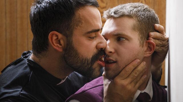 Yes Father - Confessional booth buttfuck with Teddy Torres and Benjamin Blue