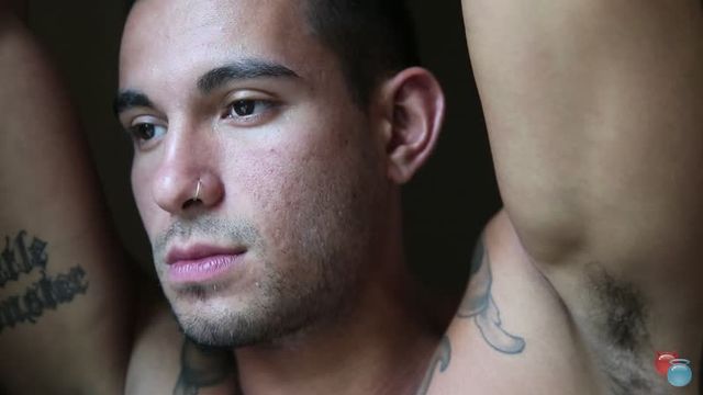 Cocky Boys - Ricky Roman talks to the camera, looks hot AF