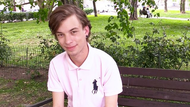 Bigstr - Long-haired amateur pretty boy gets ass-fucked DEEP