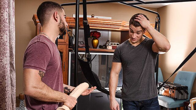 Men.Com - Sex swing fuck with Vadim Black and Jordan Boss