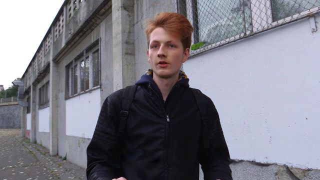 Bigstr - Skinny ginger riding a guy's stiff penis in POV