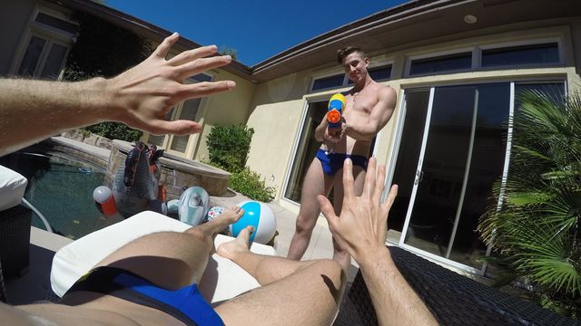 Gay Room - POV booty blasting session with Jack Hunter and Addison Graham
