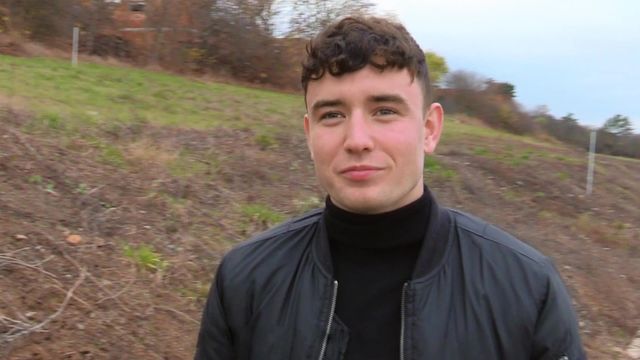 Bigstr - Curly-haired amateur bottom rides dick in a car