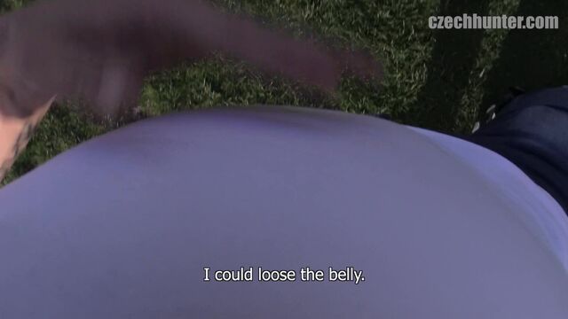 Bigstr - Subservient blonde guy takes a huge facial outdoors