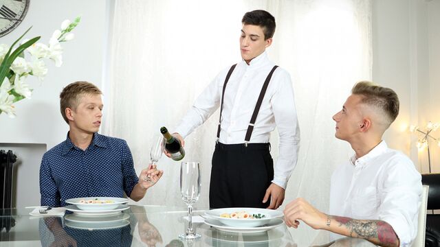 Staxus - Wealthy twinks fuck (Chris Jansen, David Sky, Mike Cole)