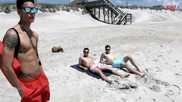 Colby Knox - Angel Cruz, Christian Bay, and Mickey Knox all wanna eat cum