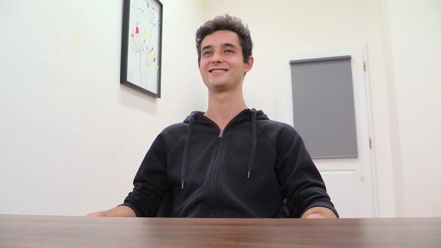 Bigstr - Skinny guy enjoying table fuck in a casting porn movie