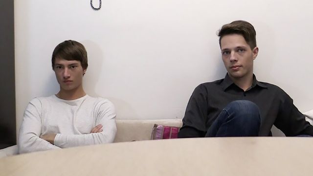 Bigstr - Teen twinks enjoying savage sex in a threesome movie