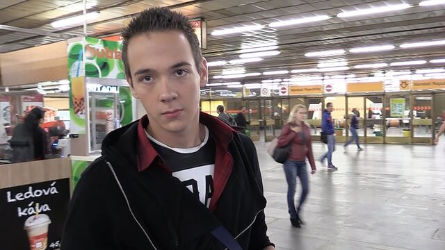 Bigstr - Balding 18+ teen getting fucked by a total stranger