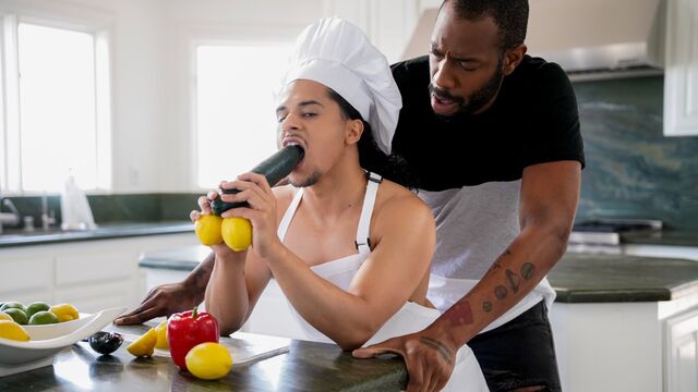 Noir Male - FUcking in the kitchen with Armond Rizzo and August Alexander