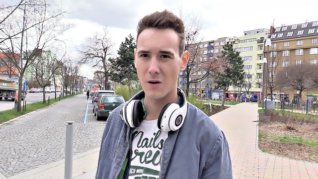 Bigstr - Brunette slut is happy to take a major facial