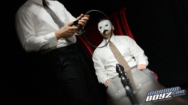 Missionary Boys - Patriarch Smith and Elder Borski in a vid with a row of dildos