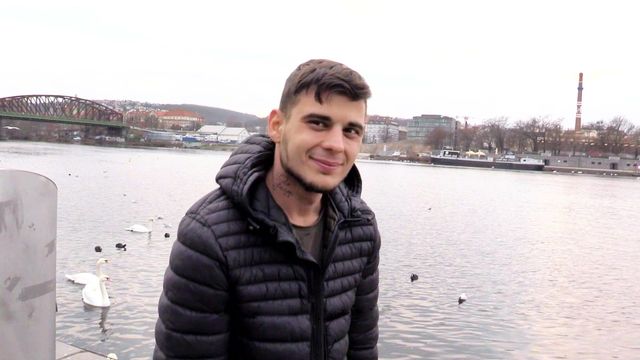 Bigstr - Handsome dude takes a facial after some POV riding