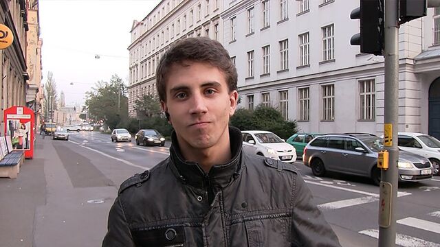 Bigstr - Brunette Czech dude enjoying sideways sex with a hung guy