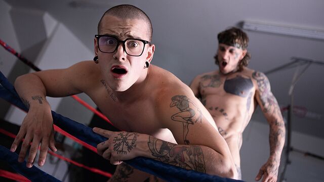 Bromo - Bo Sinn ruins Harvey Sid's asshole in the ring