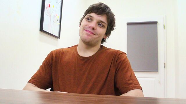 Bigstr - Hairy dude with longish hair takes a huge facial