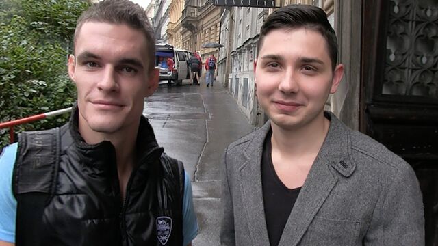 Bigstr - Brunette guy wants that load in his horny mouth