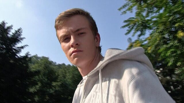 Bigstr - Amateur blonde with a hairy hole takes a huge facial