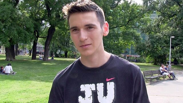 Bigstr - Czech dude receives money after public POV gay screwing