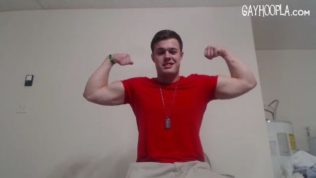 Gay Hoopla - Solo action with Michael Evans who shows off his dick and bottom