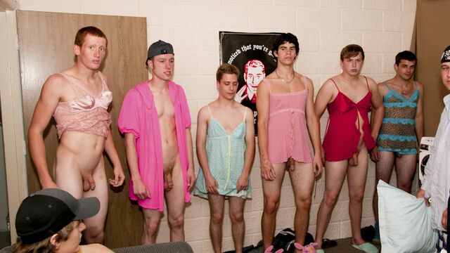 Gay Wire - Pledges crossdressing and fucking hard as well