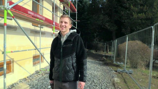 Bigstr - Kitchen fuck scene featuring a skinny dude with tattoos