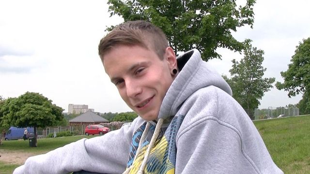 Bigstr - Amateur outdoor fuck movie with a submissive twink hottie