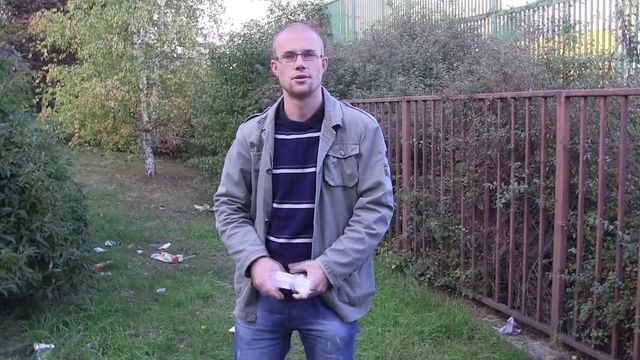 Bigstr - Bearded dude with a round booty takes a facial too