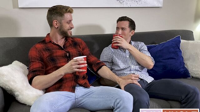 Family Dick - Muscular stepbrothers Isaac Parker and Johnny Ford fucking