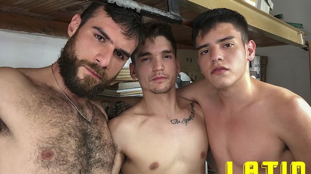 Latin Leche - Twinks and hunks in a 3some with Santiago, Rodri, and Tommy
