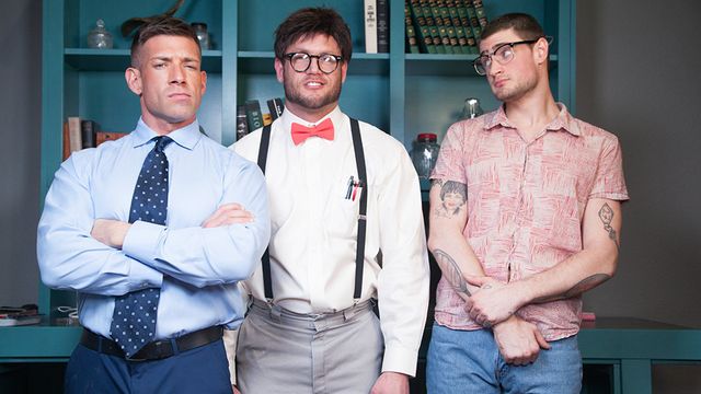 Falcon Studios - High school teacher Bruce Beckham fucks his student, Justin Brody