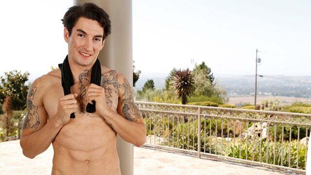 Nextdoor Male - Good-looking brunette called Destro jacking off