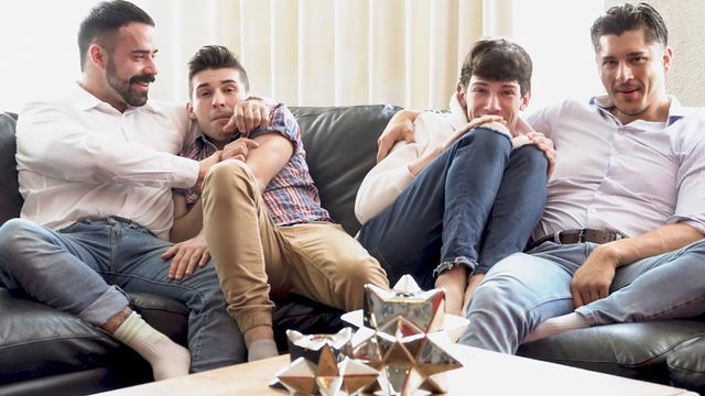 Say Uncle - Tanner Thickke and Teddy Torres in a taboo foursome vid